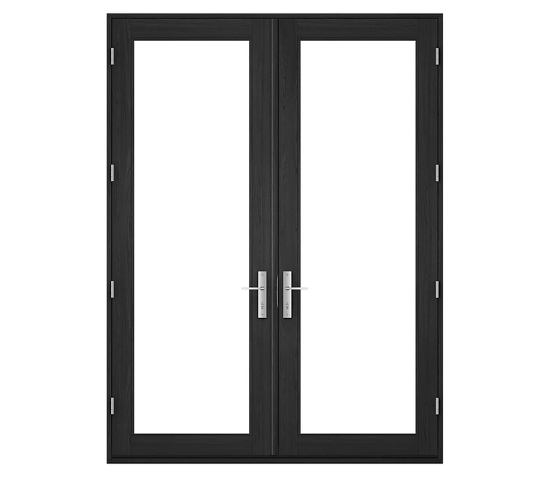 Pella Reserve Contemporary Wood Hinged Patio Door in Frisco